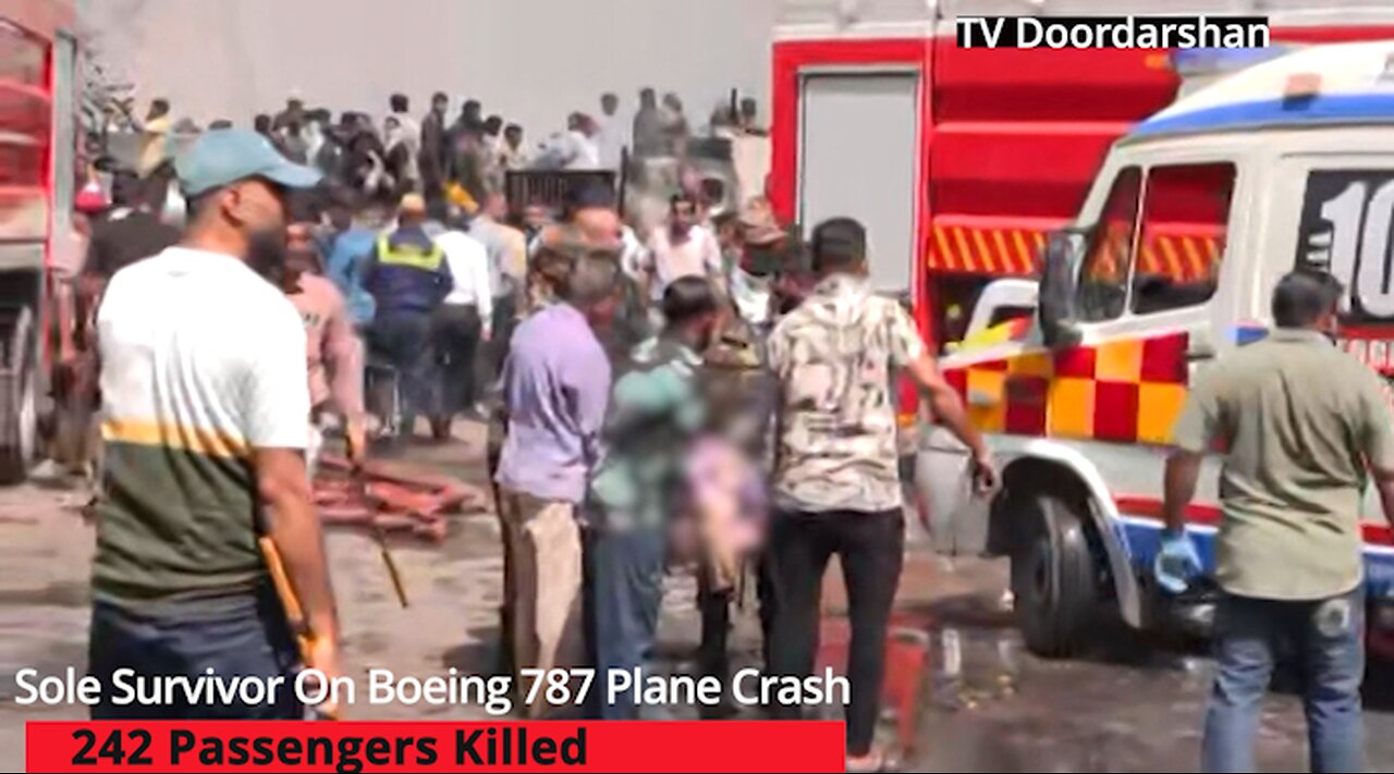 Boeing 787 Plane Crash Has One Survivor Who Jumped From The Burning Aircraft, 242 Dead