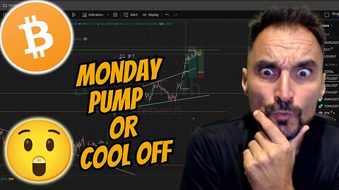 MONDAY PUMP OR COOL OFF!! Bitcoin & Solana.