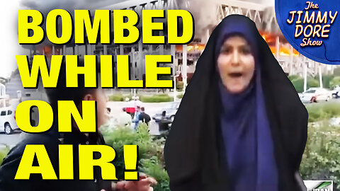Israel Bombs Iranian TV While They Were ON AIR!