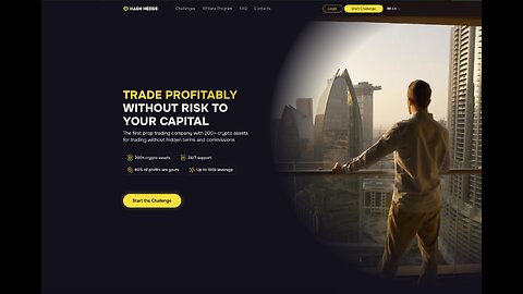 Обзор на проп трейдинговую компанию #HashHedge