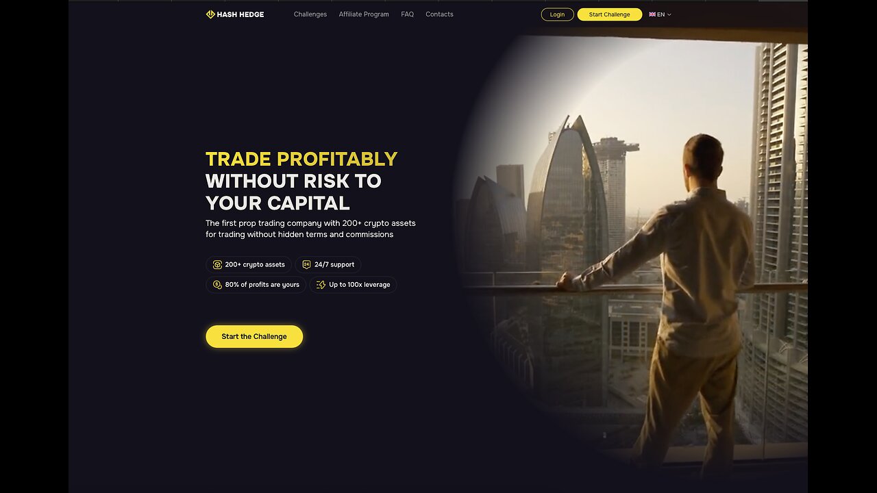 Обзор на проп трейдинговую компанию #HashHedge