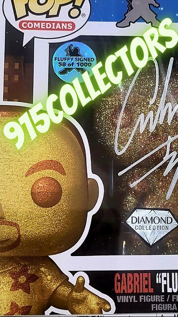 Funko Gold Diamond Fluffy Autographed limited to 1,000 Gabriel Iglesias ✨ FluffyGoldRush ✨
