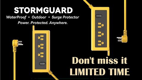 Most waterproofed stormguard surge protector for outdoors