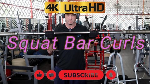 😂💪 Squat Bar Arm Curls = Total Body Fun