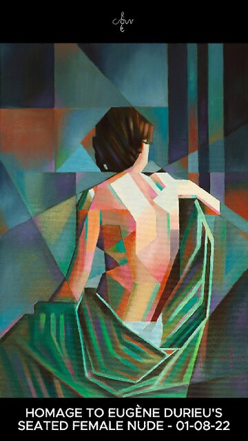 Homage to Eugène Durieu’s Seated Nude – 02-08-22