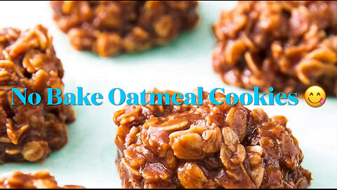CLASSIC NO BAKE CHOCOLATE OATMEAL COOKIES ~ an Oldie but a Goodie, a Homemade Sweet Treat