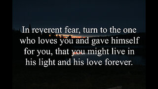 To Love And Fear God