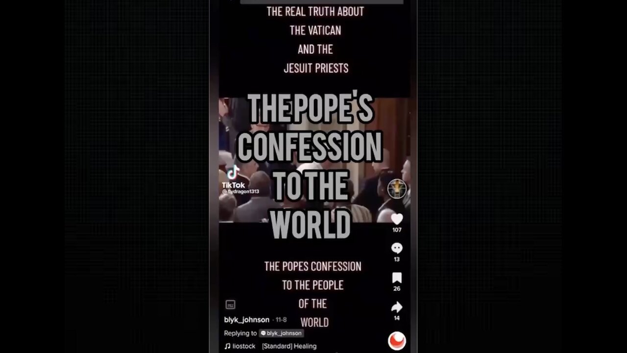 Pope Francis' "Confession" Video Maliciously Mistranslated