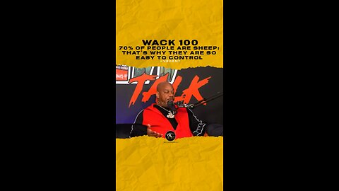 @wack100 70% of people are sheep; that’s why they are so easy to control