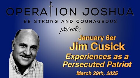 Jim Cusick • My Experience As A Prosecuted J6er