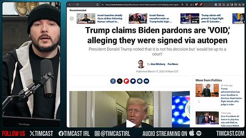 Trump PROVEN RIGHT, Biden WASNT In US When Pardons Were Signed By ROBOT, AutoPen Scandal Gets WORSE