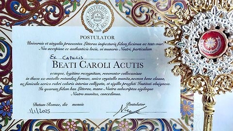 🛑UN DONO PER TUTTA L'ITALIA INTERA - ⭐️“PARTE DAGLI STUDI DI RADIO MARIA VERSO PARROCCHIE, OSPEDALI, CARCERI, COMUNITÀ, SCUOLE, LA RELIQUIA PELLEGRINANTE DI SAN CARLO ACUTIS!!”⭐️=/|😇💖🙏|\=