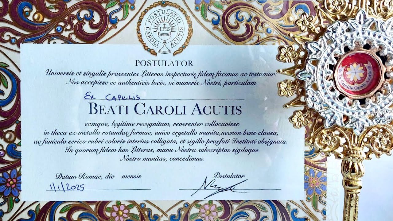 🛑UN DONO PER TUTTA L'ITALIA INTERA - ⭐️“PARTE DAGLI STUDI DI RADIO MARIA VERSO PARROCCHIE, OSPEDALI, CARCERI, COMUNITÀ, SCUOLE, LA RELIQUIA PELLEGRINANTE DI SAN CARLO ACUTIS!!”⭐️=/|😇💖🙏|\=