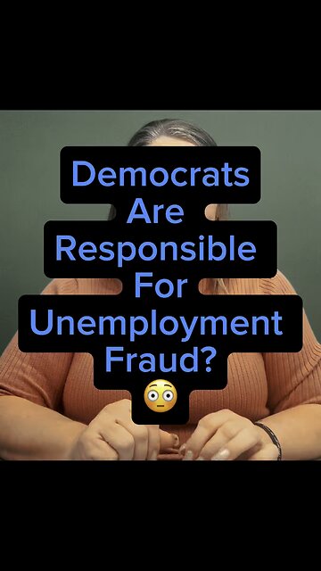 Democrats’s Fault On Unemployment Fraud! 😱