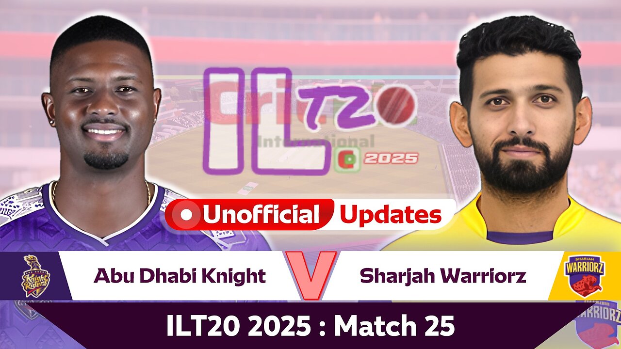 Abu Dhabi Knight Riders vs Sharjah Warriorz Live | Fan Commentary & Match Discussion