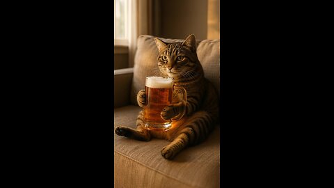 This is why my cat ignores water bowls 🍺