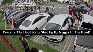 Peace In the Hood Rally Shot Up By Niggaz In The Hood! There Is Nothing More Black Than This!