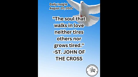 Daily Insight August 20, 2025 #faith #bible #Insight