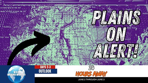 ⚠️ Severe Storm Threat: June 2-3 Over The Plains!