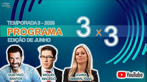 🎙​|𝗣𝗥𝗢𝗚𝗥𝗔𝗠𝗔 𝟯𝘅𝟯 - Temporada 3 (Edição de Junho)