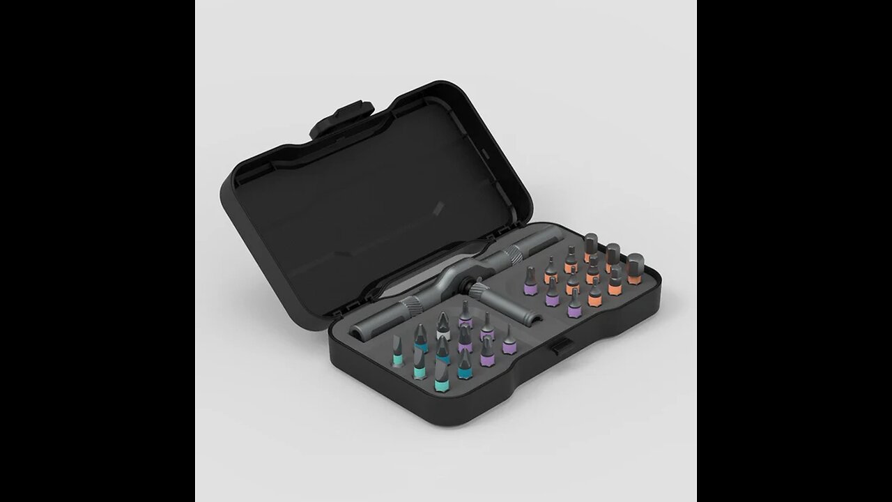 24-in-1 Multi-function Ratchet Screwdriver Set, with Alloy Bits & Magnetic Adsorption