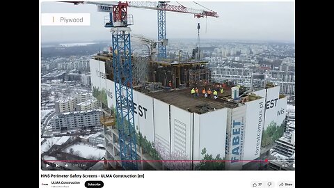 2. Plywood self climbing platforms in downtown urban centers
