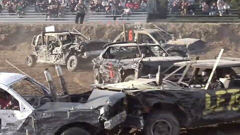 Demolition Derby: 2025 Cornhusker Chaos - Modified Singles And Bonestock Division (4/19/2025)