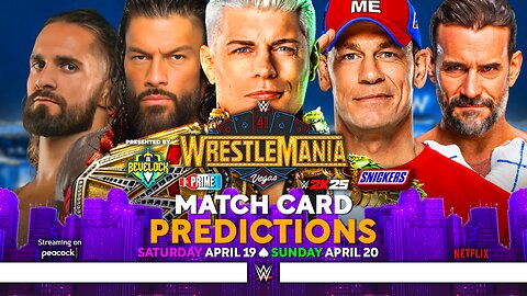 WWE WrestleMania 41 - Match Card Predictions [v3] | Bevelock