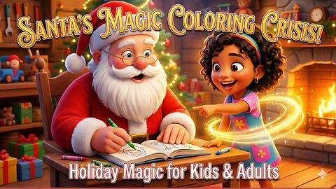 Santa's Spellbinding Sleigh Ride Coloring | Holiday Magic for Kids & Adults