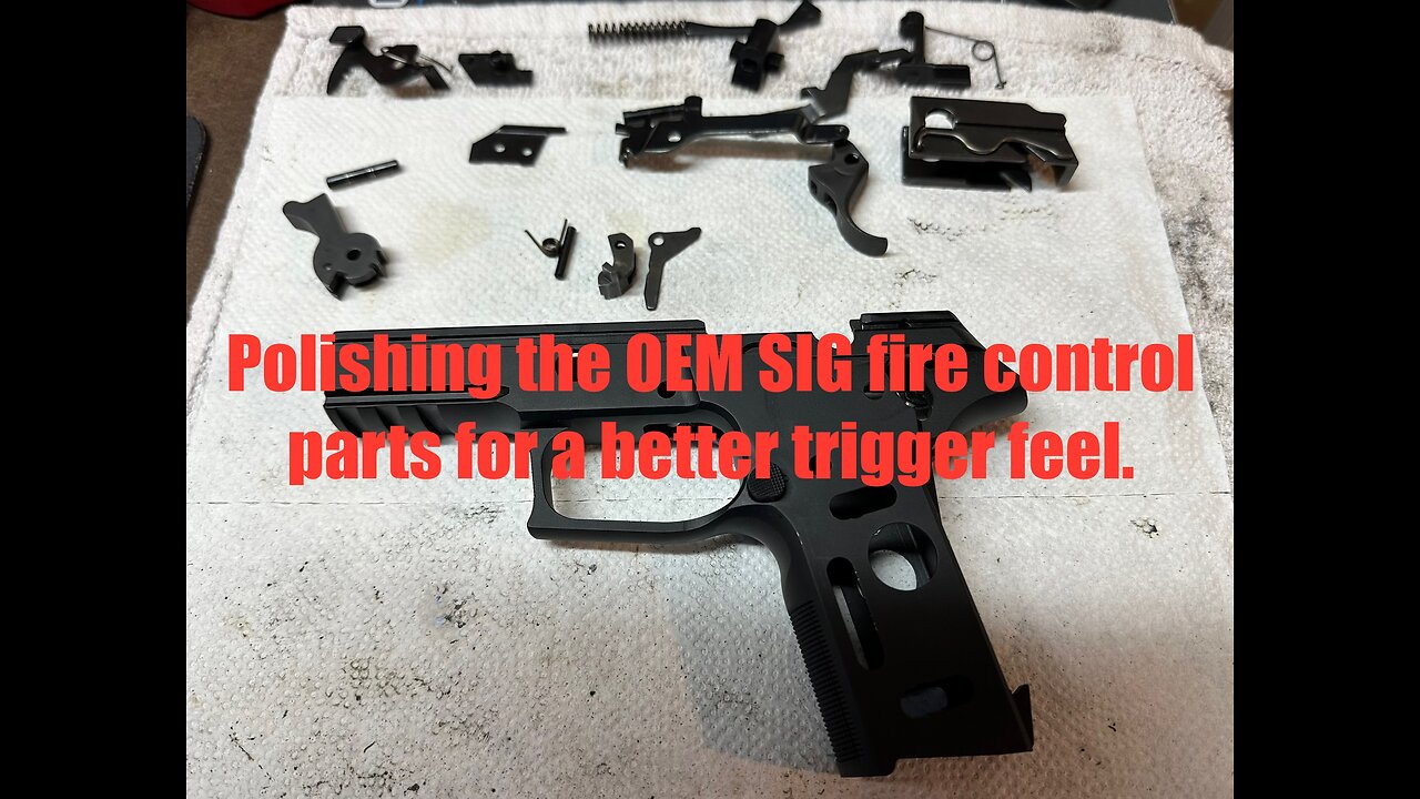 Sig Sauer P227 .45 ACP classic line - Polishing for perfection to get better trigger pull & feel.