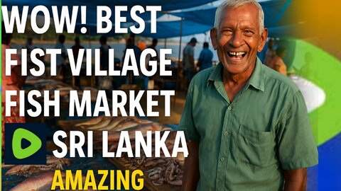 Wow! Best Village Fish Market In Sri Lanka| Amazing