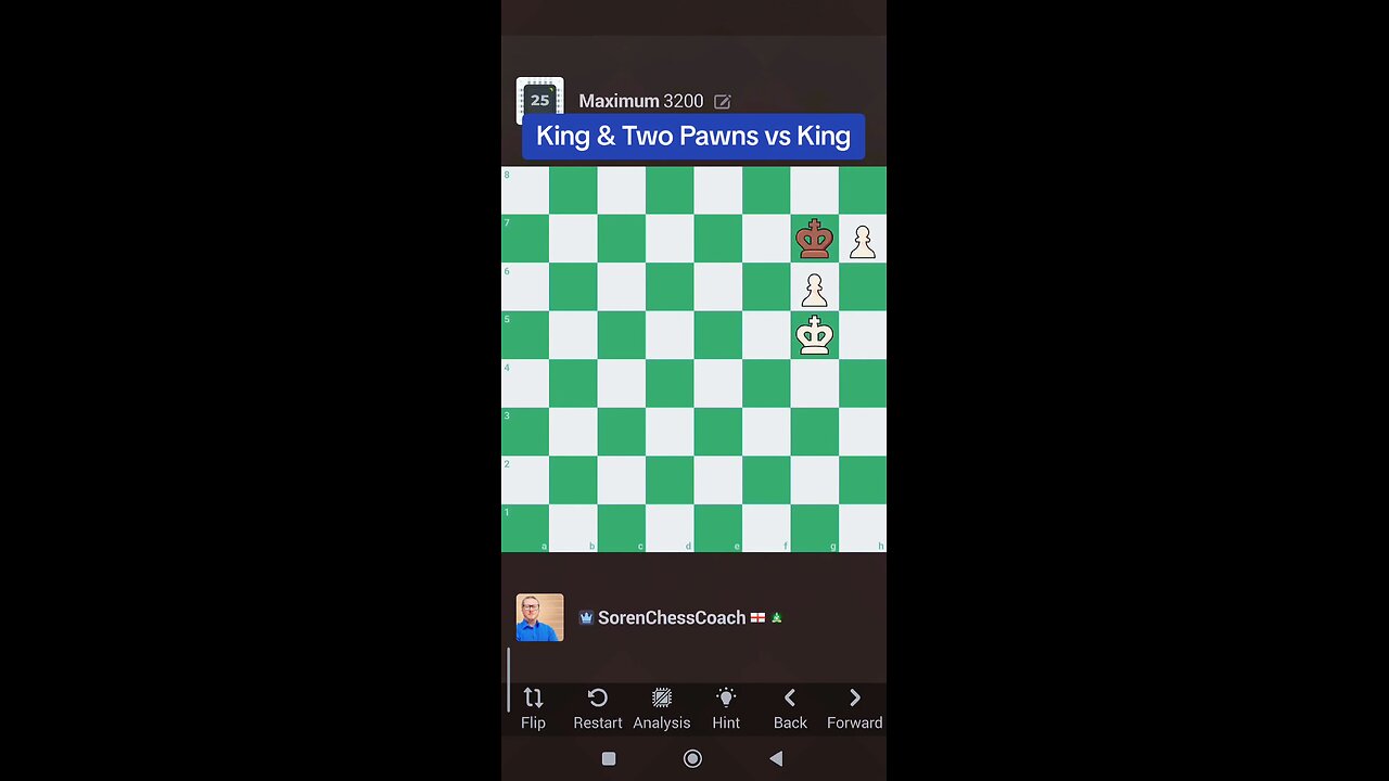 King&Two Pawns Vs King