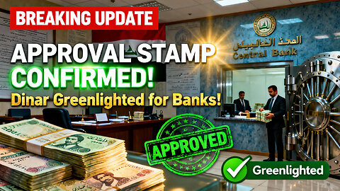 💥 Finally Approval Stamp Iraqi Dinar Greenlighted! Dinar Notes Ready for Banking Distribution 🔥