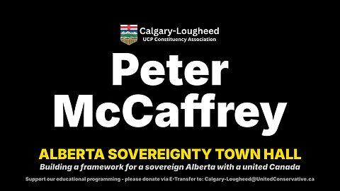 Peter McCaffrey - "Popular Support for Sovereignty" - At #TheCourageToListen Townhall 2025