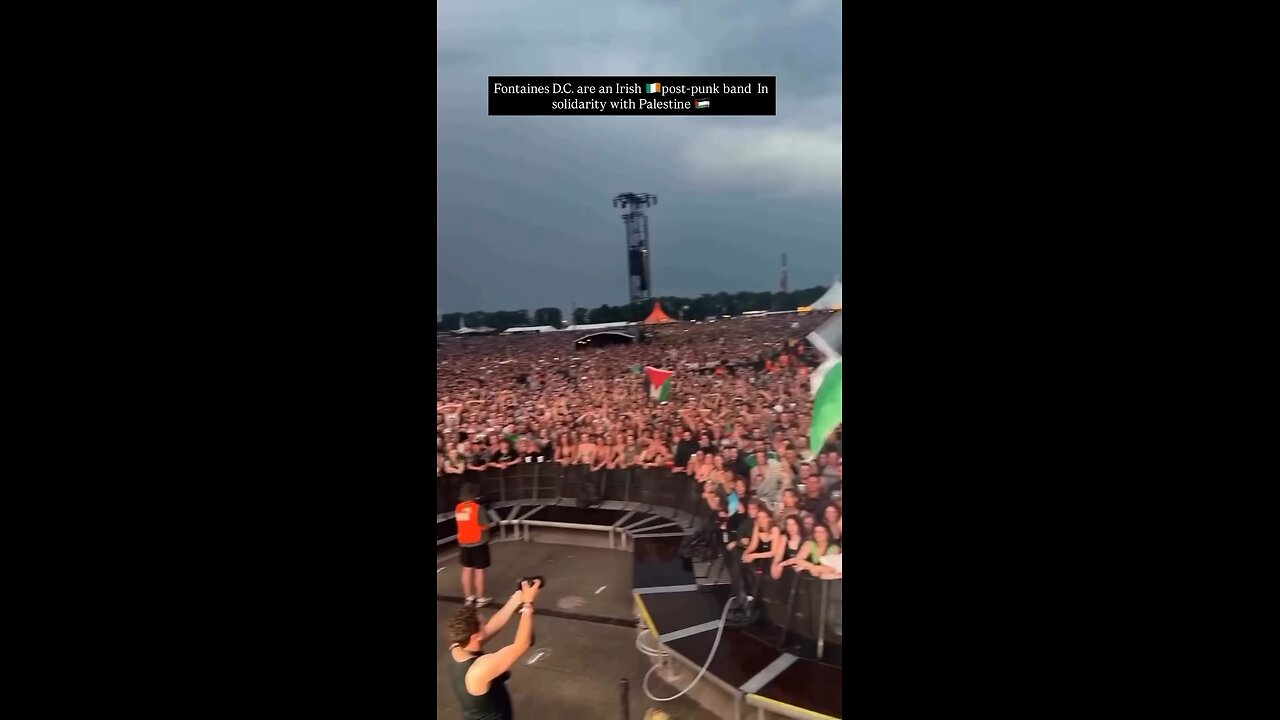 Crowd came in support of Palestine