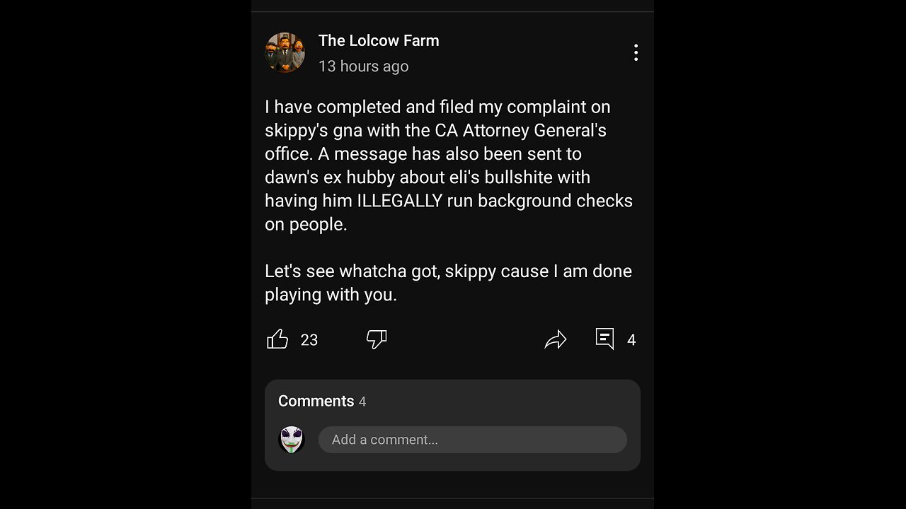 That woman is psychotic and delusional