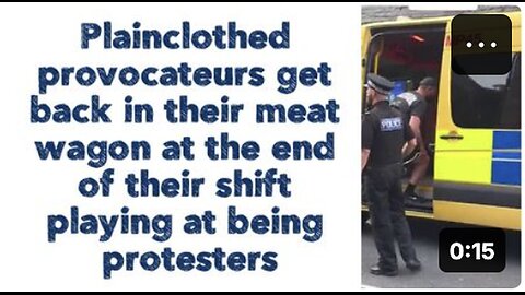 "Undercover Agitators Return to Vehicle After Acting as Protesters"