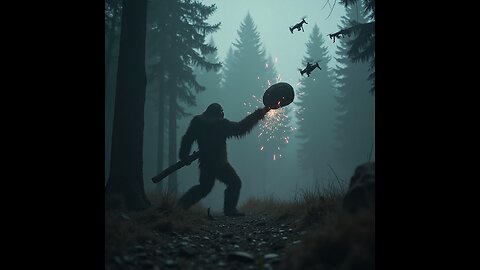 Bigfoot Spits (or Pees?) on a Drone-You Decide lol!