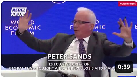 Banker Peter Sands excitedly tells the WEF about the emergence of a new bi-annual "short-acting, 100% effective" vaccine