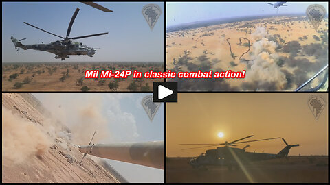 Russian Africa Corps helicopters in combat operations