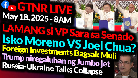 VP Sara Lamang Sa Senado | Congratulations Go, Bato, Marcoleta | FDI Down | GTNR Ka Mentong Ka Ado