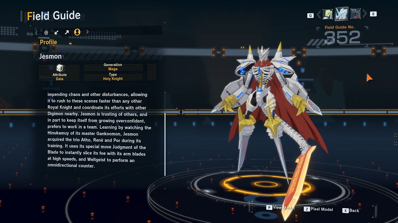 jesmon all digivolution/de-digivolution/profile Digimon Story Time Stranger