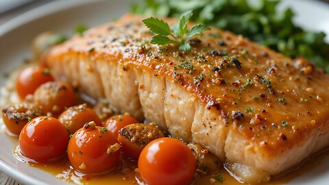 You Won’t Believe How Easy This Garlic Butter Salmon with Cherry Tomatoes Recipe Is!