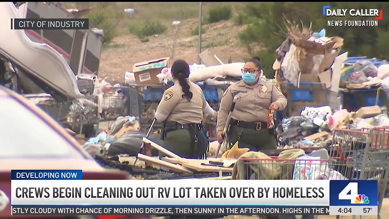 L.A. Homeless folks are squatting in Luxury RVs. And torching the encampment.