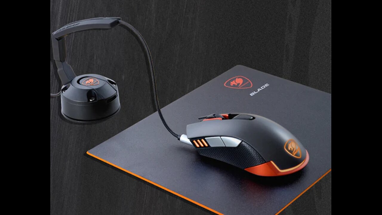 Mouse Bungee with Vacuum Suction Pad, Flexible Mount and Cord Groove, for Smoother Cursor Movements