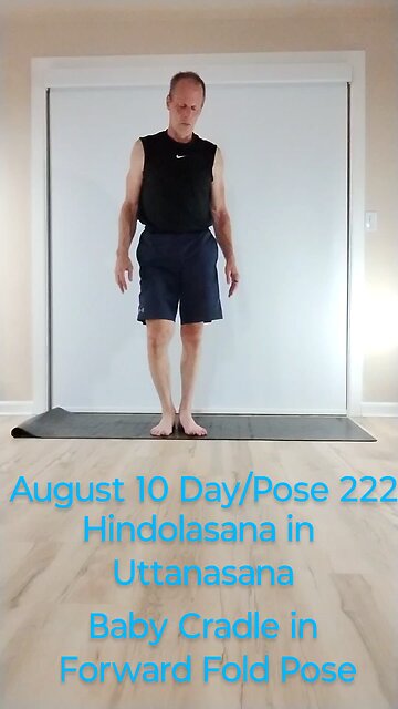 Hindolasana in Uttanasana / Baby Cradle in Forward Fold Po