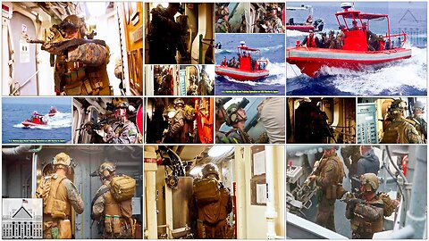 U.S. Marines Epic Naval Training Operation on USS Warrior in Japan