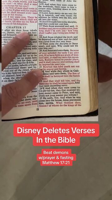 Disney Deletes Verses In The Bible?