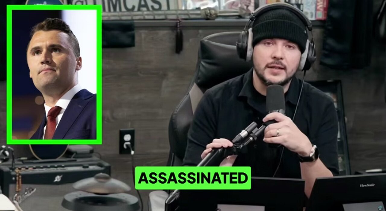 Tim Pool chokes up on air announcing the death of his friend Charlie Kirk