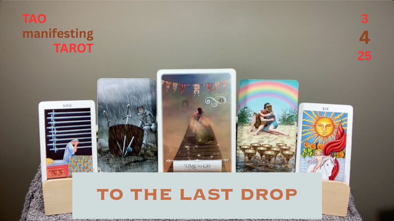 TO THE LAST DROP